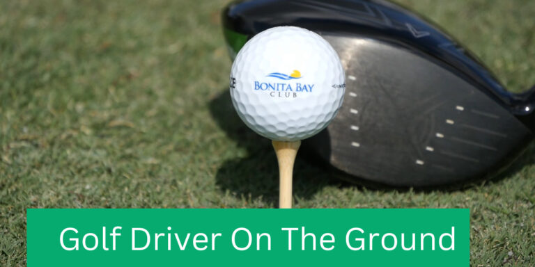 Golf Driver Sit On The Ground